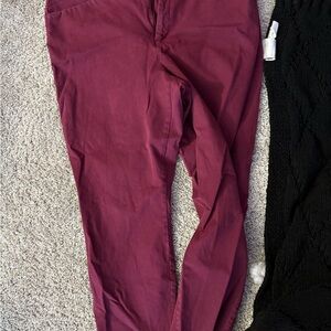 Old Navy Burgundy pixie pants